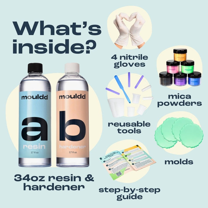 Mouldd 34oz Resin Coaster Kit