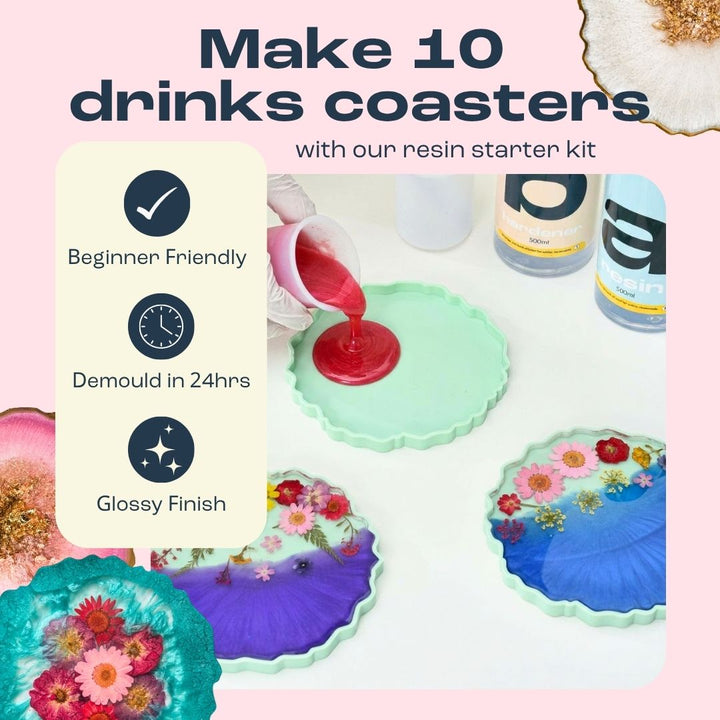 Mouldd 34oz Resin Coaster Kit