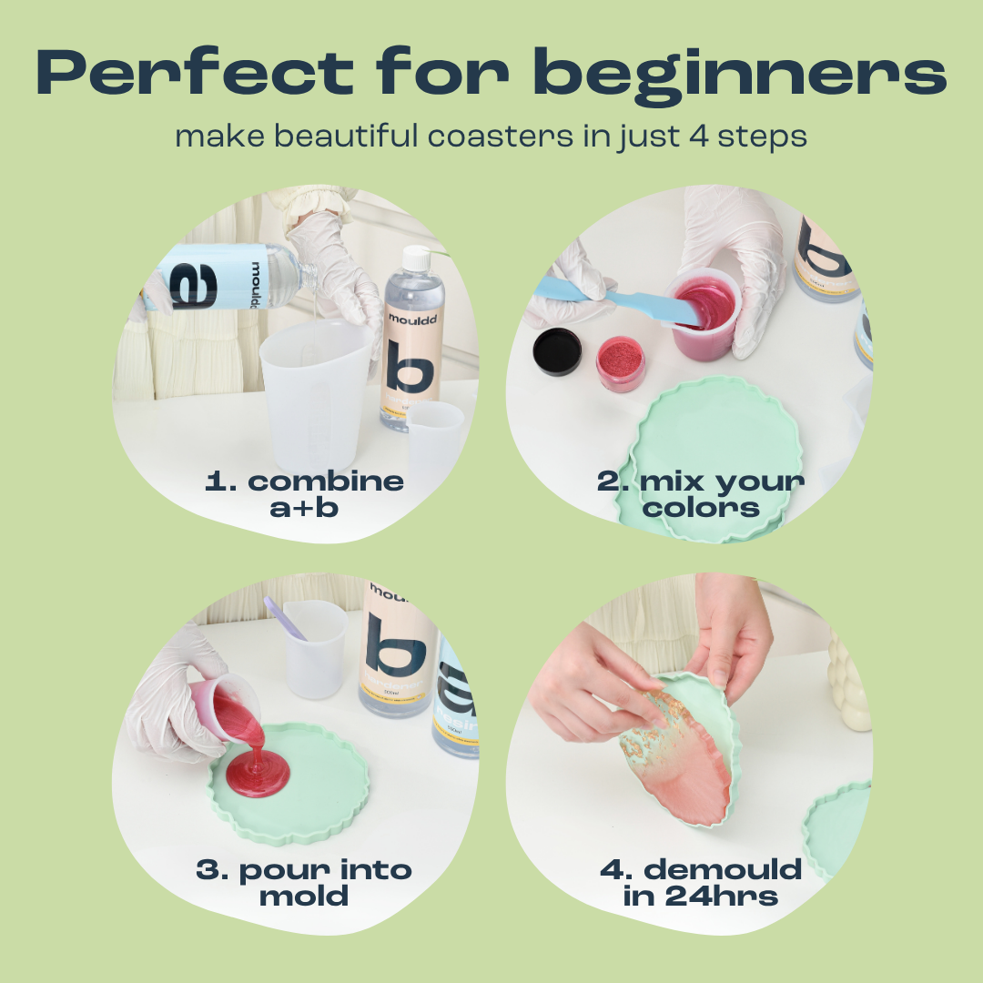 Mouldd 34oz Resin Coaster Kit