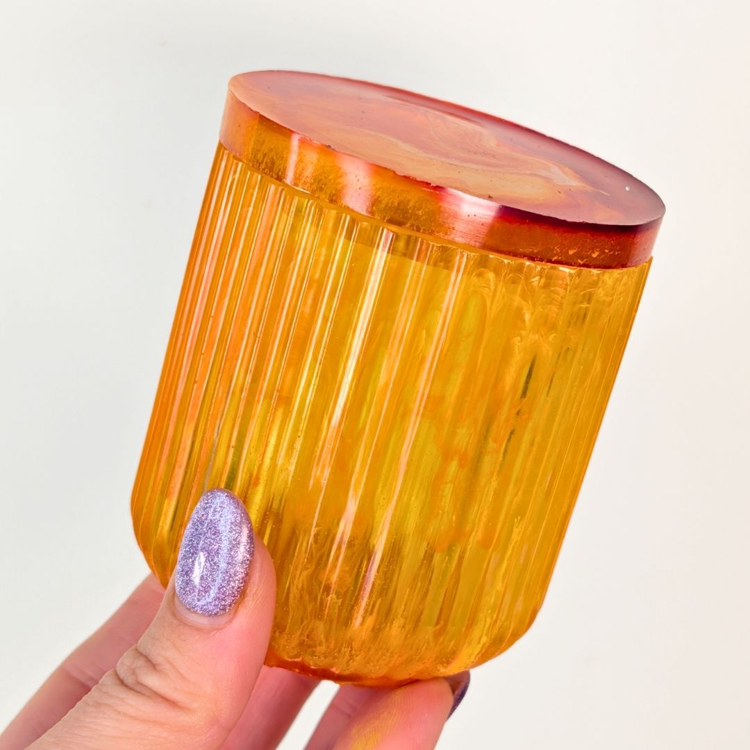 Two Striped Pot Moulds