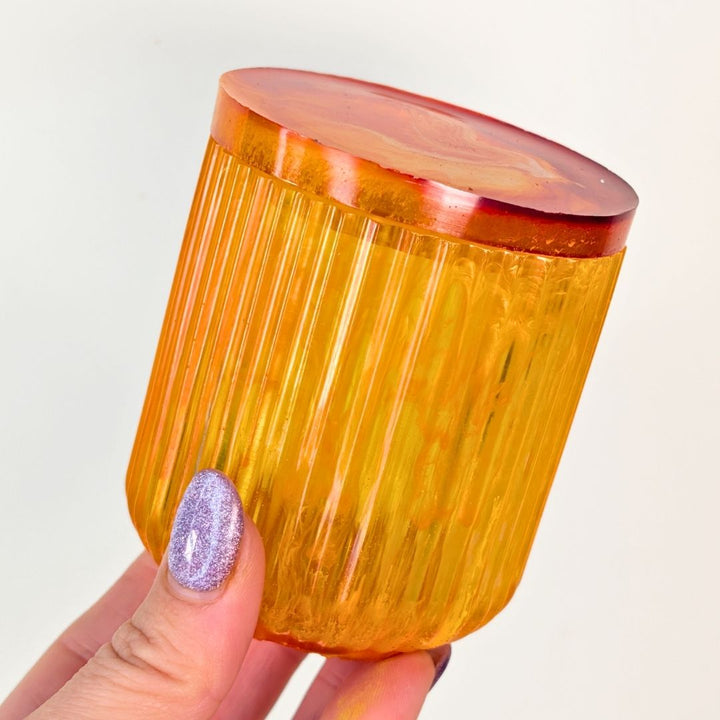 Two Striped Pot Moulds