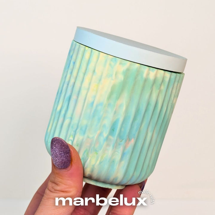 Two Striped Pot Moulds