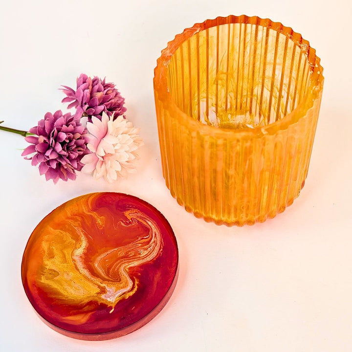 Two Striped Pot Moulds