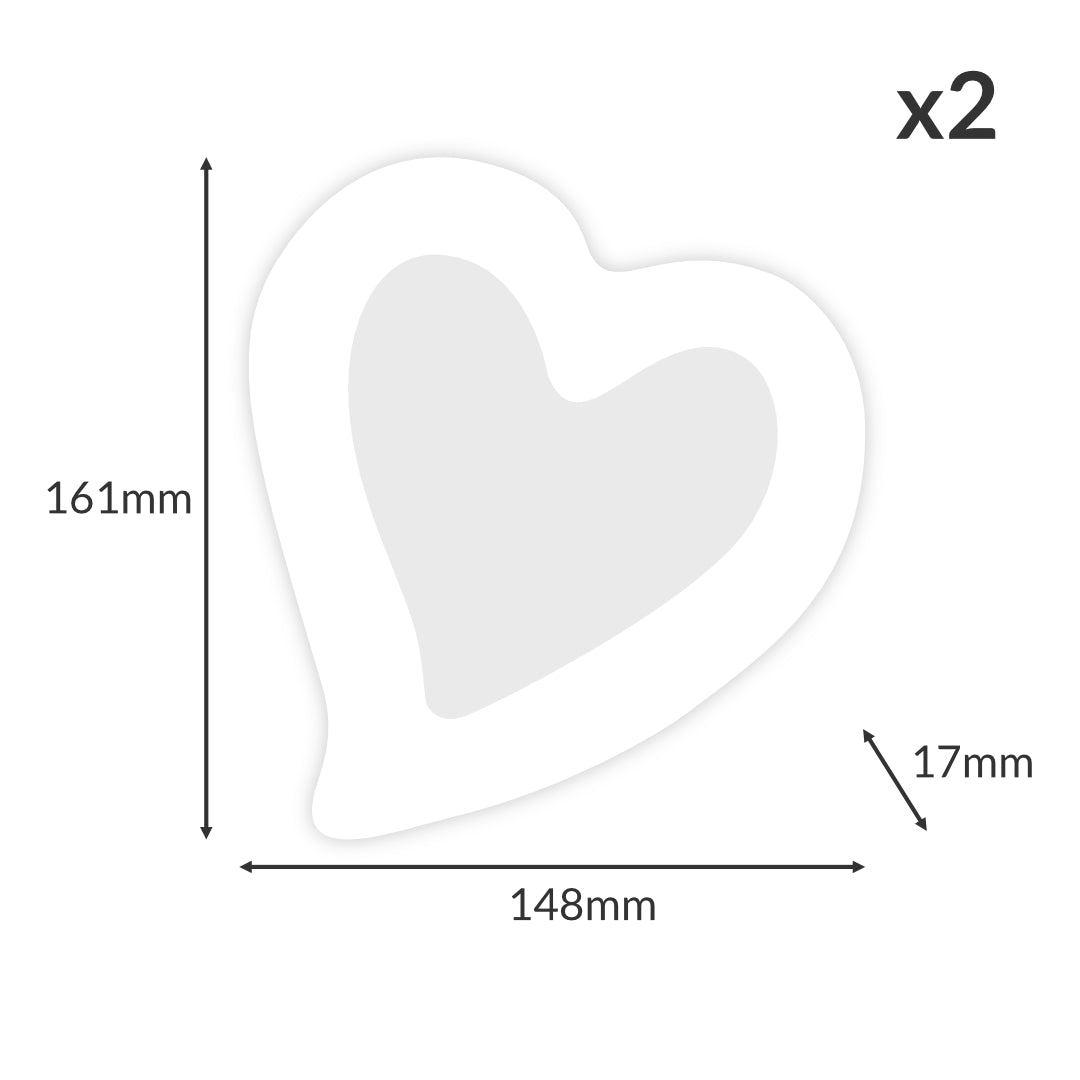 Two Heart Tray Molds
